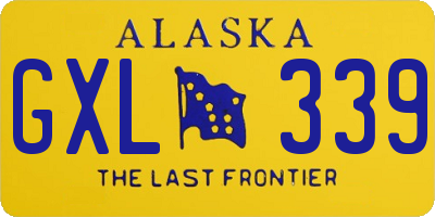 AK license plate GXL339