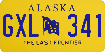 AK license plate GXL341