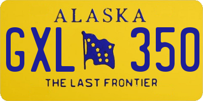 AK license plate GXL350