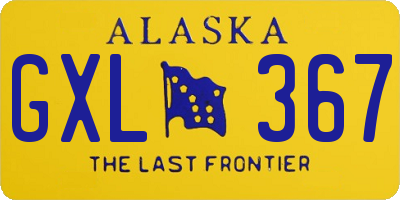 AK license plate GXL367