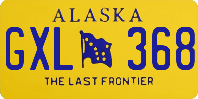 AK license plate GXL368