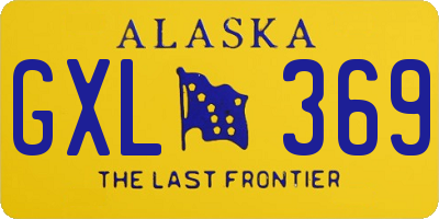 AK license plate GXL369