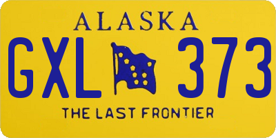 AK license plate GXL373