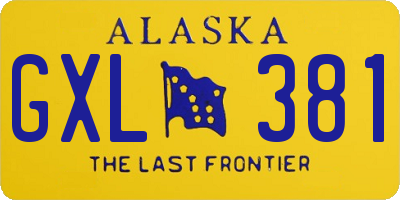 AK license plate GXL381