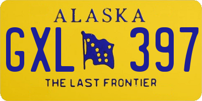 AK license plate GXL397