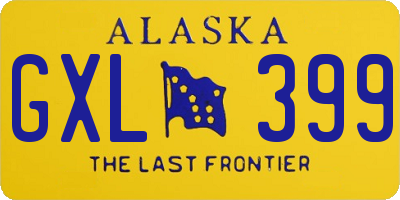 AK license plate GXL399