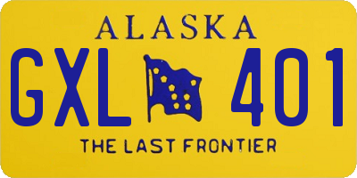 AK license plate GXL401