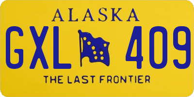 AK license plate GXL409