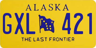 AK license plate GXL421