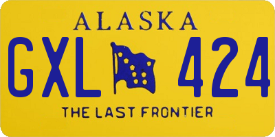 AK license plate GXL424