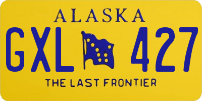 AK license plate GXL427