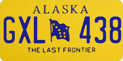 AK license plate GXL438