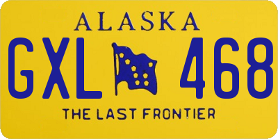 AK license plate GXL468