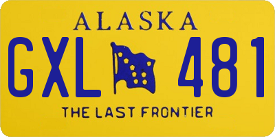 AK license plate GXL481