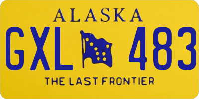 AK license plate GXL483