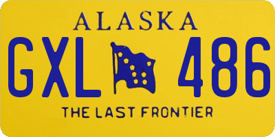 AK license plate GXL486