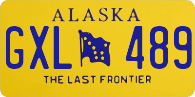 AK license plate GXL489