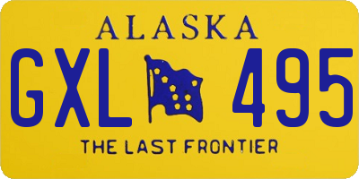 AK license plate GXL495