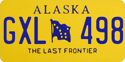 AK license plate GXL498