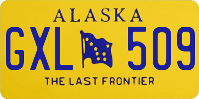 AK license plate GXL509