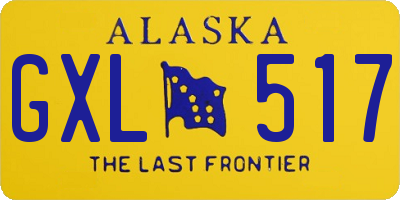 AK license plate GXL517