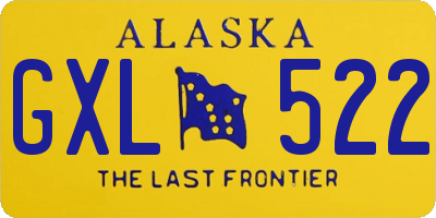 AK license plate GXL522