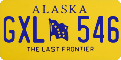 AK license plate GXL546