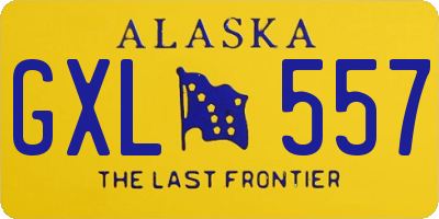 AK license plate GXL557