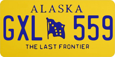 AK license plate GXL559