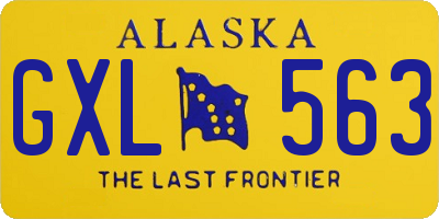 AK license plate GXL563