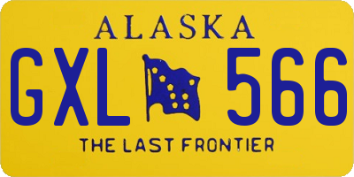 AK license plate GXL566