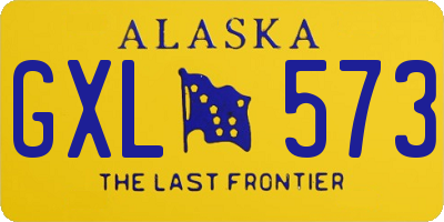 AK license plate GXL573