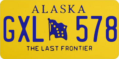 AK license plate GXL578