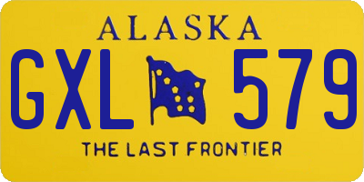 AK license plate GXL579