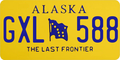 AK license plate GXL588