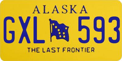 AK license plate GXL593