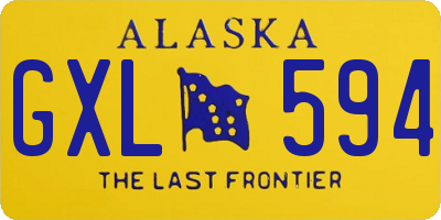 AK license plate GXL594