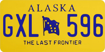 AK license plate GXL596