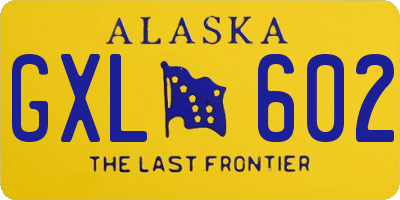 AK license plate GXL602