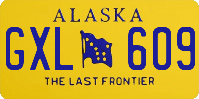 AK license plate GXL609