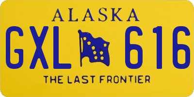 AK license plate GXL616