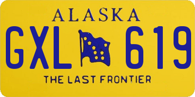 AK license plate GXL619