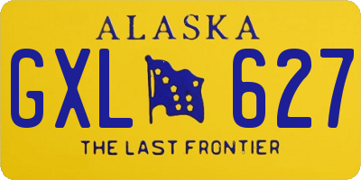 AK license plate GXL627