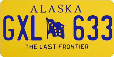 AK license plate GXL633