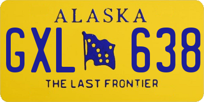 AK license plate GXL638