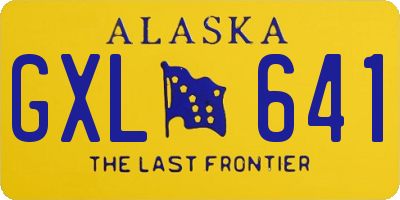 AK license plate GXL641