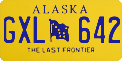 AK license plate GXL642