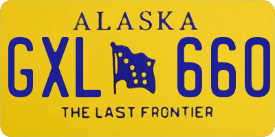 AK license plate GXL660