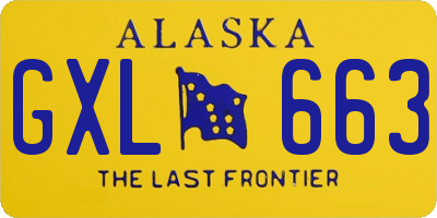 AK license plate GXL663