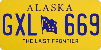 AK license plate GXL669